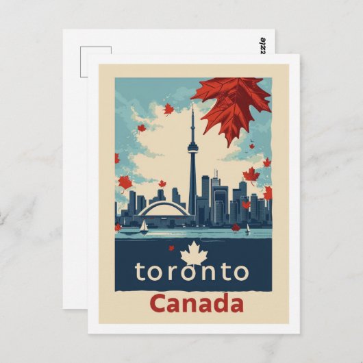 トロントカナダヴィンテージ有名トラベルプレイス ポストカード (正面/裏面)