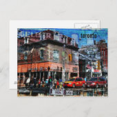 トロントクイーン通りコラージュ葉書 ポストカード (正面/裏面)