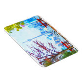 トロントクールオンタリオパノラマシティスケープ水彩 マグネット (右側)