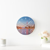 トロントスカイラインアットサンセット ラウンド壁時計 (ホーム)