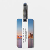 トロントスカイラインアットサンセット ラゲッジタグ (裏面縦)