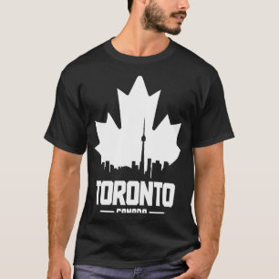 トロントスカイラインオンタリオカナダメープルリーフカナダ Tシャツ