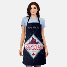 トロントスカイラインオンタリオレトロカナダヴィンテージ エプロン