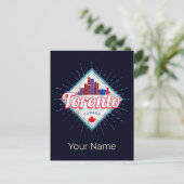 トロントスカイラインオンタリオレトロカナダヴィンテージ シーズンポストカード (スタンド正面)