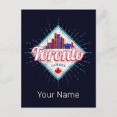 トロントスカイラインオンタリオレトロカナダヴィンテージ シーズンポストカード (正面)