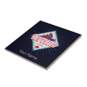 トロントスカイラインオンタリオレトロカナダヴィンテージ タイル (側面)