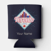 トロントスカイラインオンタリオレトロカナダヴィンテージ 缶クーラー (裏面)