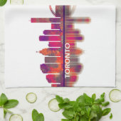 トロントスカイライン キッチンタオル (折り畳み)