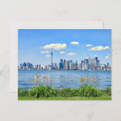 トロントダウンタウンウォータービューオンタリオリバーアイランド ポストカード (正面/裏面)