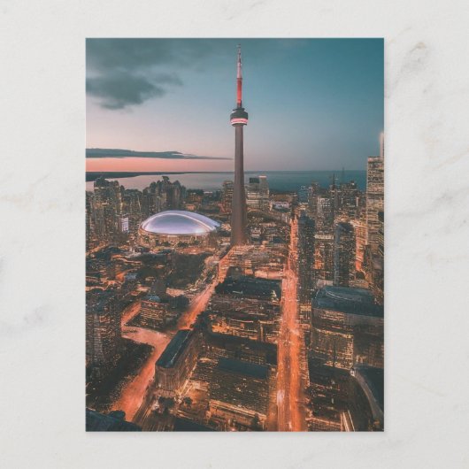 トロントダウンタウンシティスケープ，トロントダウンタウンアート ポストカード (正面)