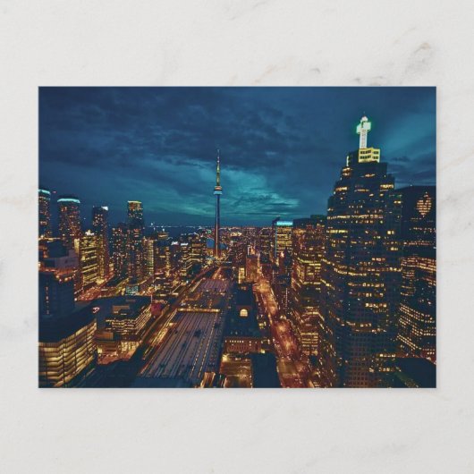 トロントダウンタウンシティスケープ，トロントダウンタウン， ポストカード (正面)