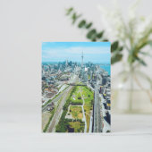 トロントダウンタウンバードズアイビュー ポストカード (スタンド正面)