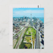トロントダウンタウンバードズアイビュー ポストカード (正面/裏面)