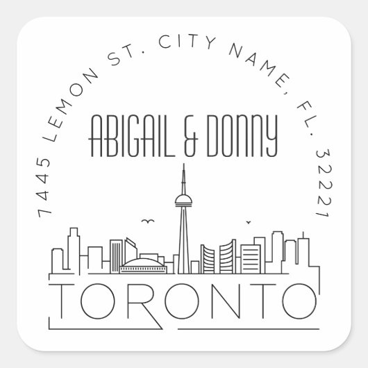 トロントデスティネーションウェディング スクエアシール (正面)