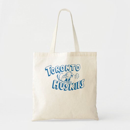 トロントハスキスヴィンテージNBAバスケットボールロゴクラス トートバッグ (正面)