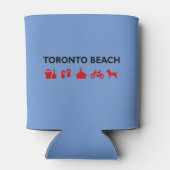 トロントビーチアイコン淡色 缶クーラー (裏面)