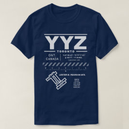 トロントピアソン国際的エアポートYYZティーシャツ Tシャツ