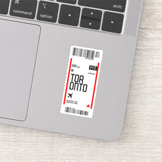 トロントフライトチケット搭乗パストラベルカナダ シール