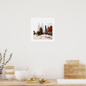 トロントフラットアイアン建物オンフロント通り ポスター (キッチン)