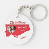 トロント家族のkeychainはカスタマイズ キーホルダー (裏面)