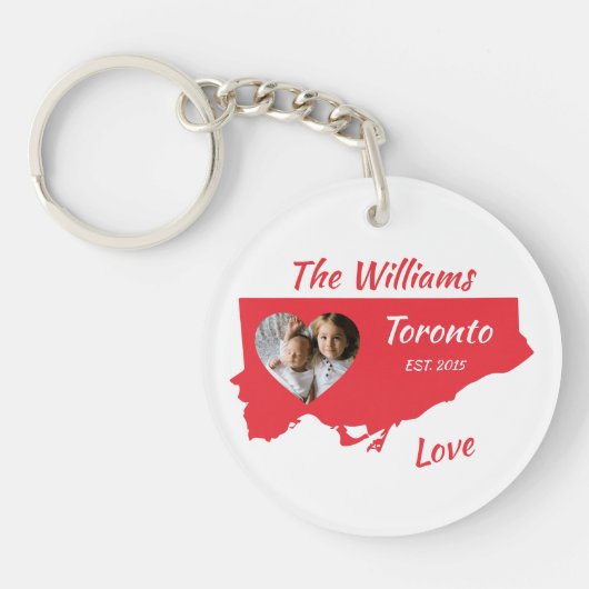 トロント家族のkeychainはカスタマイズ キーホルダー (正面)