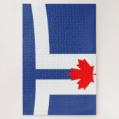 トロント市国旗（カナダ） ジグソーパズル (縦)