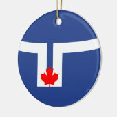 トロント市国旗（カナダ） セラミックオーナメント (左)