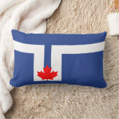 トロント市国旗（カナダ） ランバークッション (ブランケット)