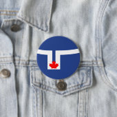 トロント市国旗（カナダ） 缶バッジ (インサイチュ)