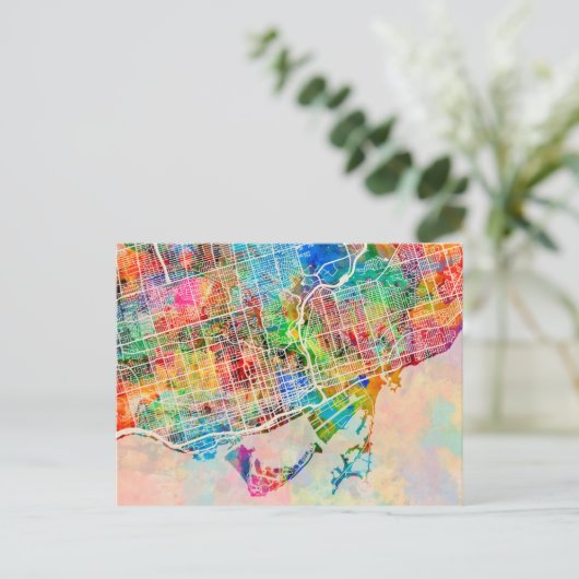 トロント市街地図 ポストカード (スタンド正面)