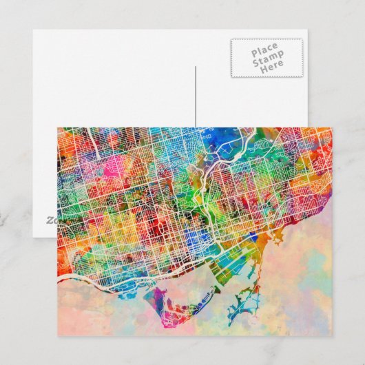 トロント市街地図 ポストカード (正面/裏面)