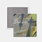 トロント建物とCNタワーマグネット マグネット (正面/裏面)