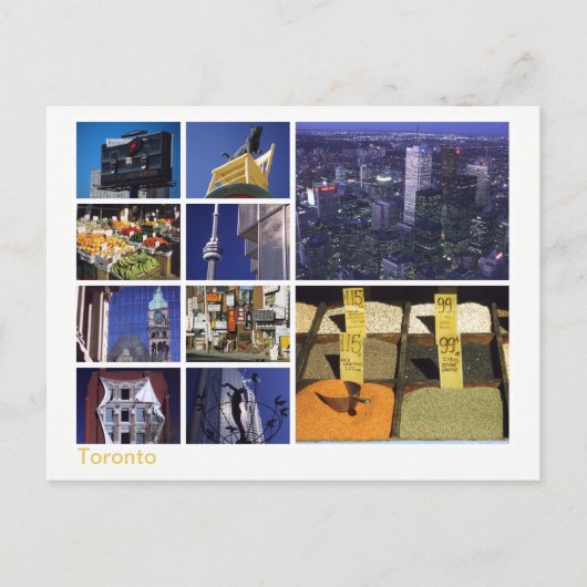 トロント数々の画像 ポストカード (正面)