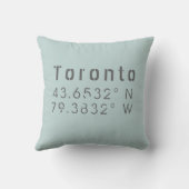 トロント経度装飾用クッション クッション (裏面)