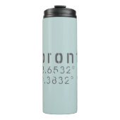 トロント緯度経度 タンブラー (正面)