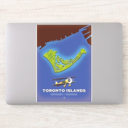 トロント諸島 オンタリオ州 カナダ 地図 シール (コンピューター)