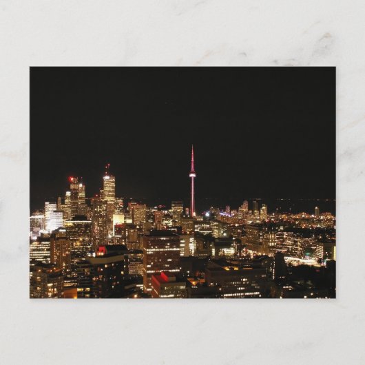 トロント都市ライト ポストカード (正面)