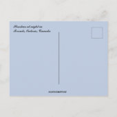 トロント・オンタリオの夜の路面電車 ポストカード (裏面)