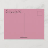 トロント・オンタリオの雨の中の路面電車 ポストカード (裏面)