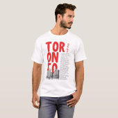 トロント オンタリオ州 シルエット Tシャツ (正面フル)