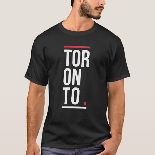 トロント カナダの都市 ロゴデザイン Tシャツ (正面)