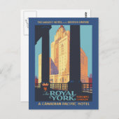 トロント・カナダ・ヴィンテージ旅行ポスター ポストカード (正面/裏面)
