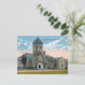 トロント，カナダ，大学図書館，ヴィンテージ ポストカード (スタンド正面)