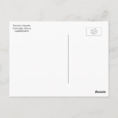 トロント，カナダ，大学図書館，ヴィンテージ ポストカード (裏面)