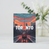 トロント カナダ CNタワー ストリートカー ポストカード (スタンド正面)