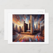 トロント・シティ・ホールat Night ポストカード (正面/裏面)