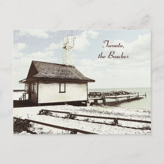 トロント、ビーチ、ライフガードハウス ポストカード (正面)