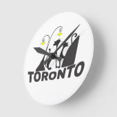 トロント ラウンド壁時計 (傾斜)