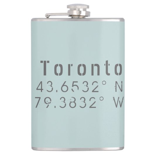 トロント 緯度 経度 フラスク (正面)
