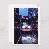トロント、通りカーin大雨 ポストカード (正面/裏面)